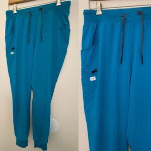 Epic Technical Jogger Scrub medical uniform Pants aqua blue woman’s size M